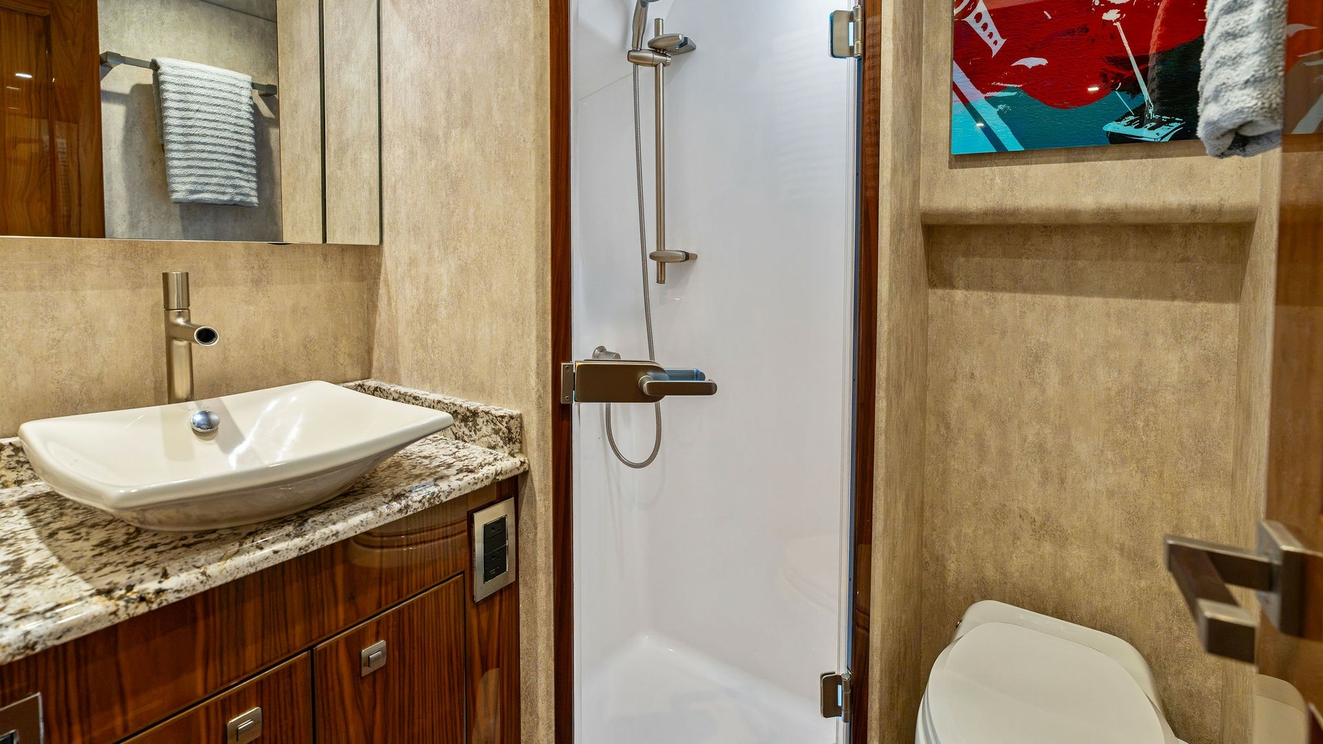 2016 Viking 80 Enclosed Bridge- FRIGATE-Starboard Stateroom Head