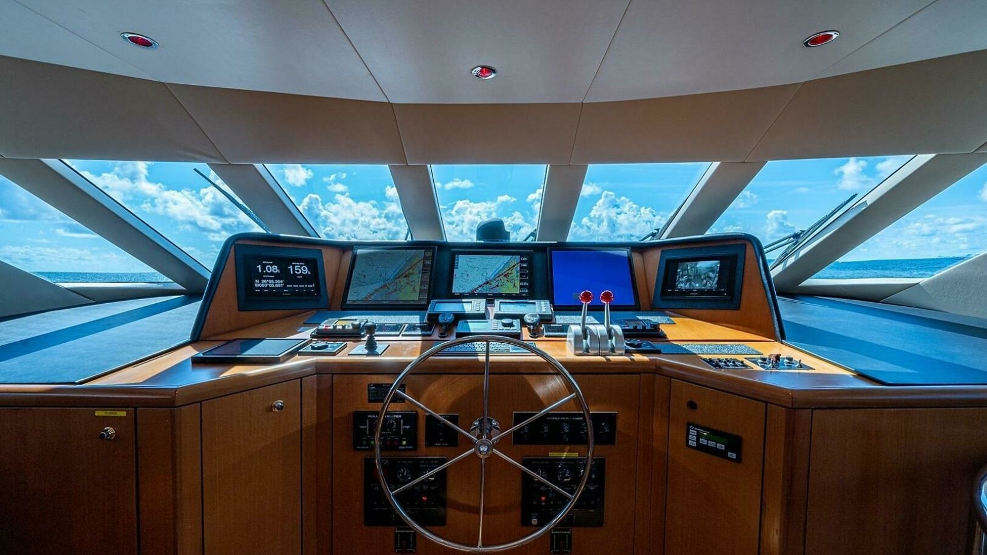 Sophisticated Pilothouse Helm Station