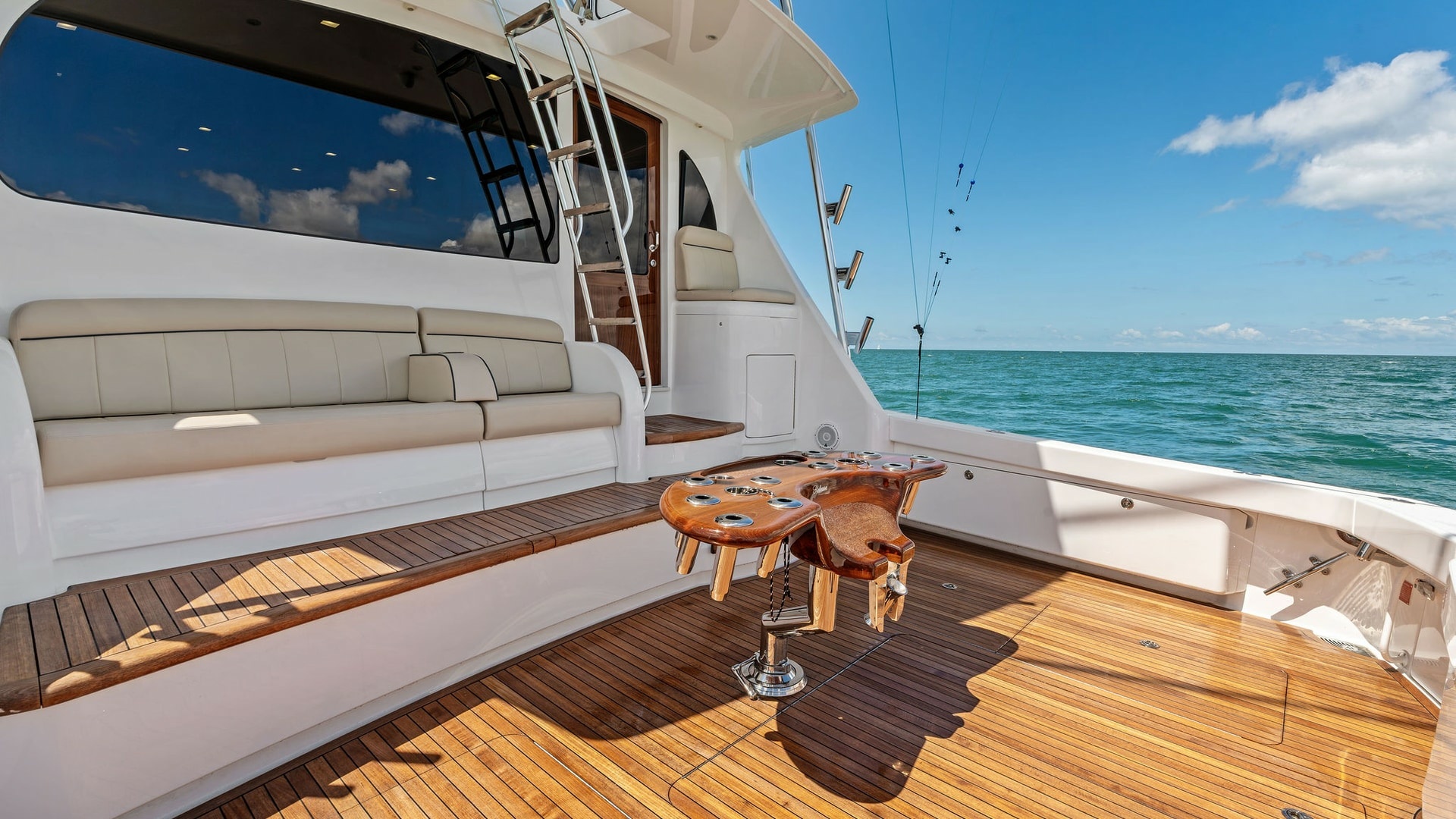 Spacious Teak Cockpit with Seating