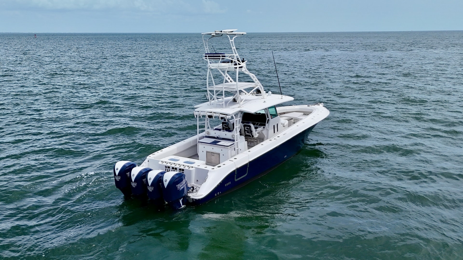 Aerial View of Aft Deck and Helm