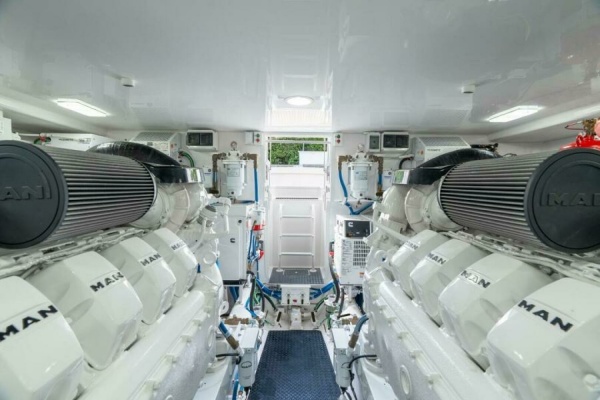 Viking 54 Sport Tower - Engine Room