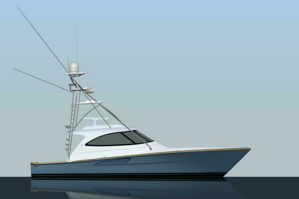 Viking 50 Sport Tower - Profile Rendering