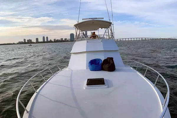 Photo of the 1982 Hatteras Convertible "Lip Service"