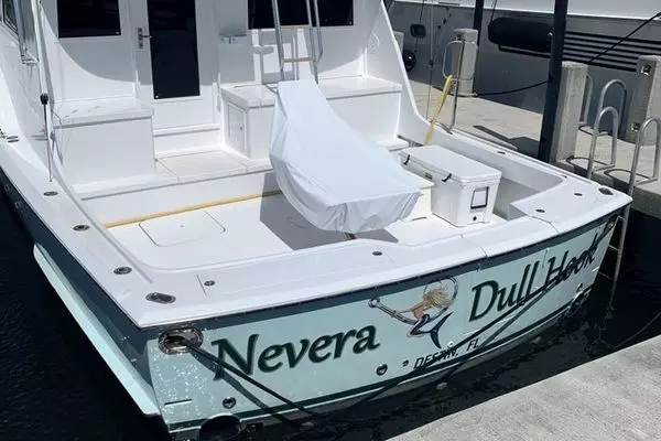 Photo of the 1979 Hatteras Sportfish "Nevera Dull Hook"