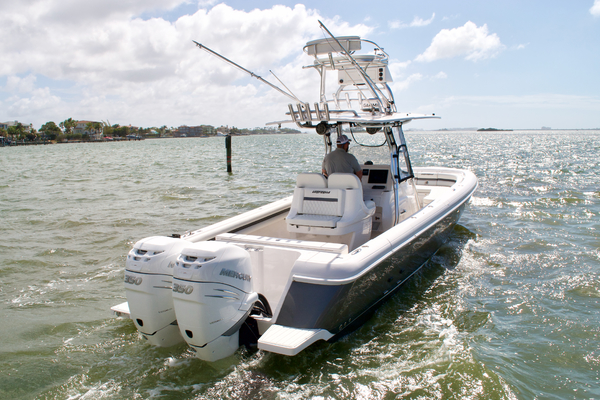 2014 327 Intrepid Open - Knot on Call - Transom Profile 