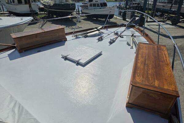 Photo of the 1966 Trumpy 55 "Windrush"