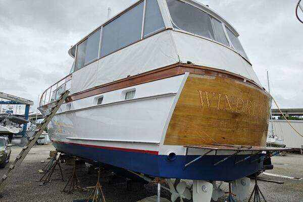 Photo of the 1966 Trumpy 55 "Windrush"