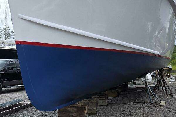 Photo of the 1966 Trumpy 55 "Windrush"