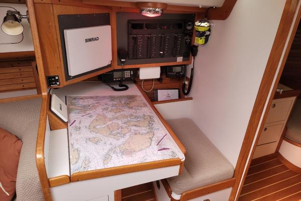 Harlequin Nav Station starboard side.