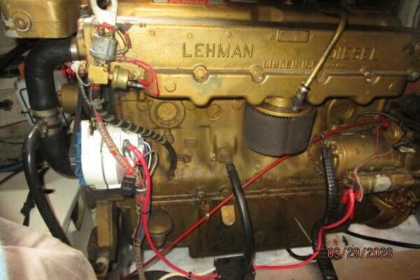 36' Grand Banks starboard main engine1