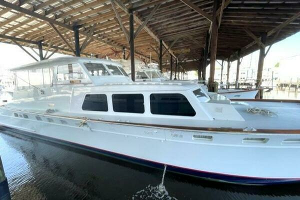 Photo of the 1966 Huckins Linwood 58 "ELUSIVE"