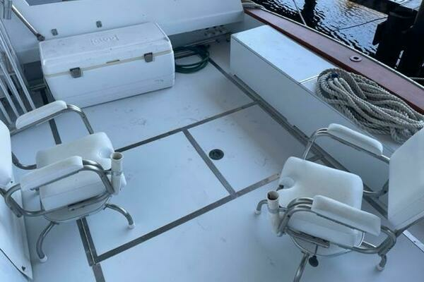 Photo of the 1966 Huckins Linwood 58 "ELUSIVE"