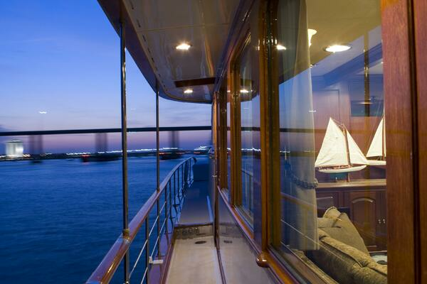 Photo of the 1947 Trumpy Raised Pilot House "Timeless"