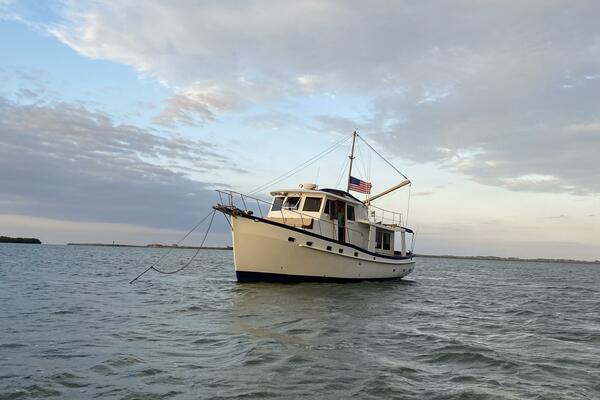 3 Kadey Krogen 42 Floating At Anchor