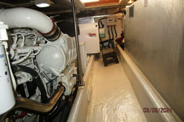42' Nordic Tug engine room port aft