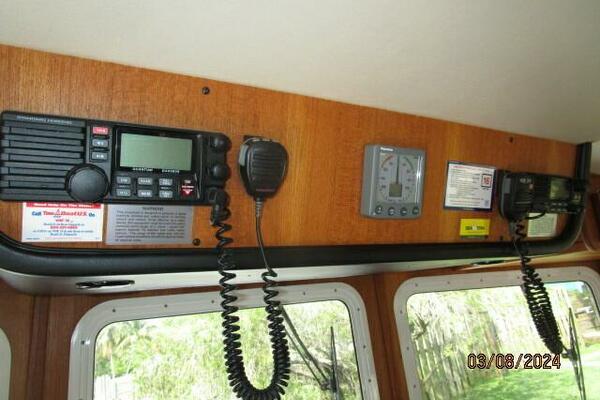 42' Nordic Tug pilothouse helm electronics