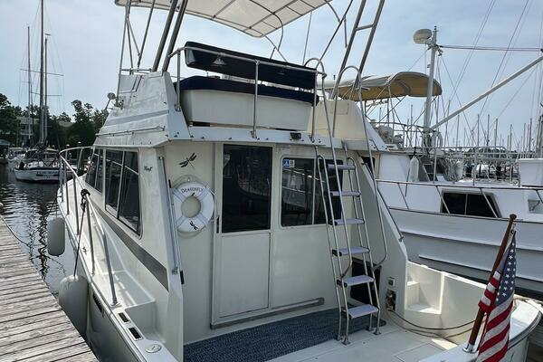 Photo of the 1987 Tollycraft 34 Sedan Sport "DRAGONFLY"