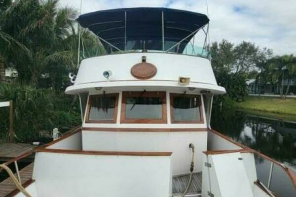 Photo of the 1987 Marine Trader Wide Body "Delicate Balance"