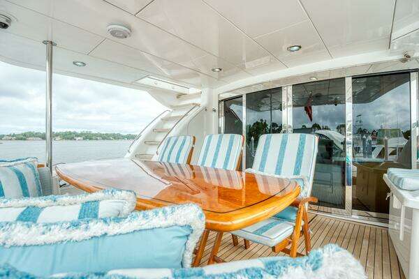 Photo of the 2007 Hatteras 80 Enclosed Bridge "MAJESTIK"