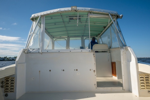 Photo of the 2005 Custom Michael Fritz 34' Pilothouse "Grim's Revenge"