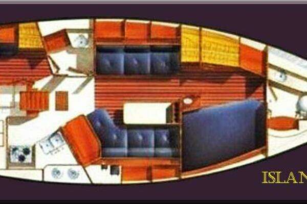 Photo of the 1988 Island Packet  "Joyful Wing"