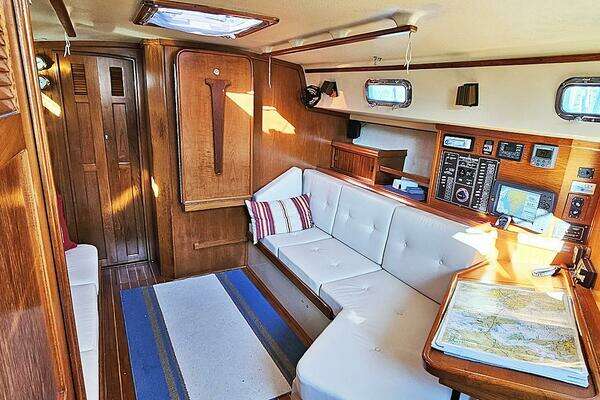 Photo of the 1988 Island Packet  "Joyful Wing"