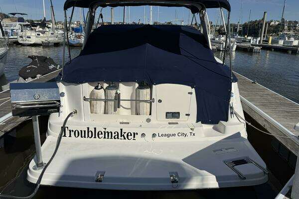 Photo of the 2002 Rinker 342 Fiesta Vee "Troublemaker"