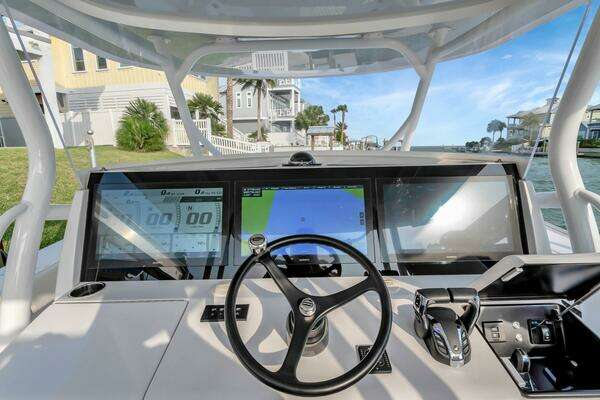 Photo of the 2023 Jupiter 43 Center Console "Aqua Toy"