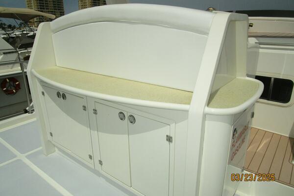 45' Northwest flybridge cabinetry