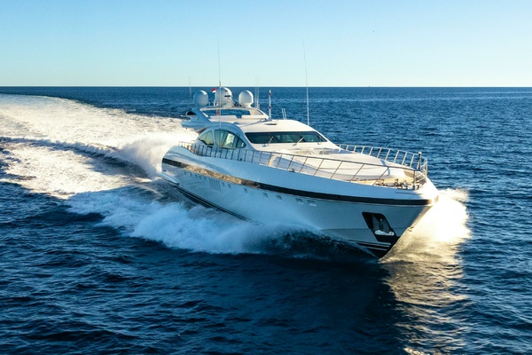 BLUE AZUR 130ft Overmarine Yacht For Sale