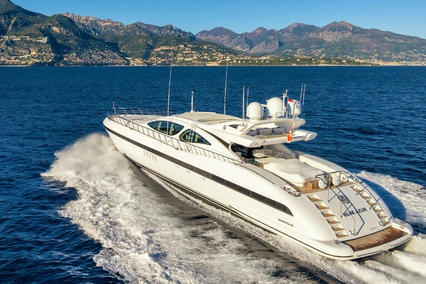 BLUE AZUR 130ft Overmarine Yacht For Sale