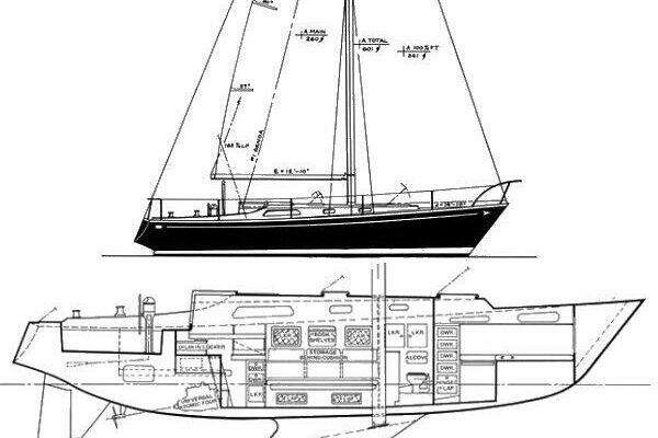 Photo of the 1973 Pearson 36 "Patriot"