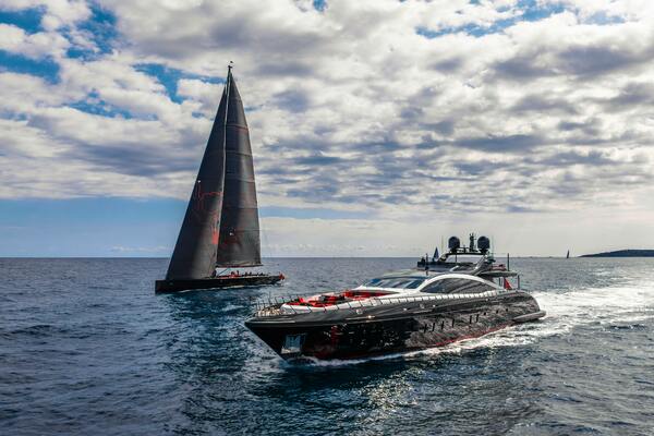 BLACK LEGEND 163ft Overmarine Yacht For Sale