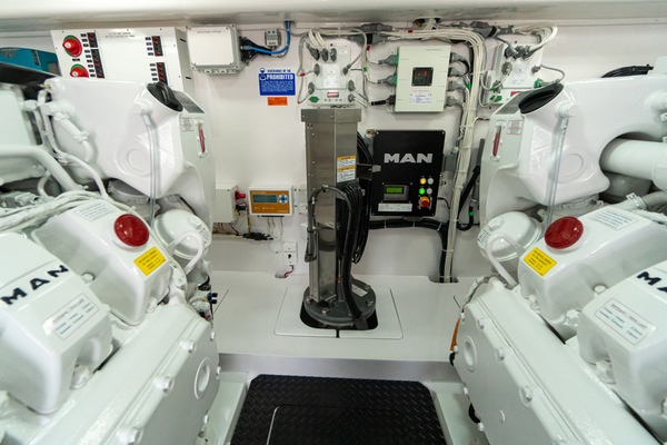 New 54 Viking Sport Coupe Engine Room