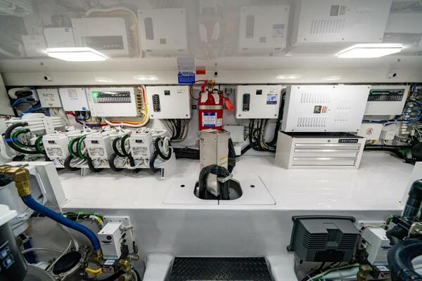 64 Viking Convertible Engine Room