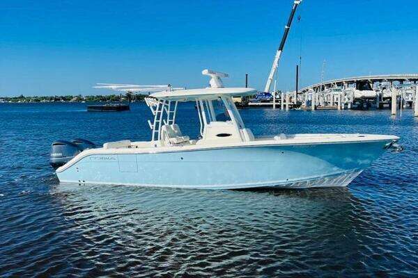 Photo of the 2021 Cobia 301 Center Console