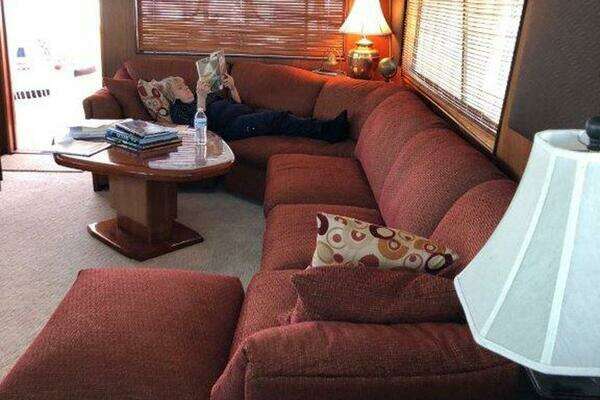 Photo of the 1987 Hatteras Flybridge "The Bottom Line"