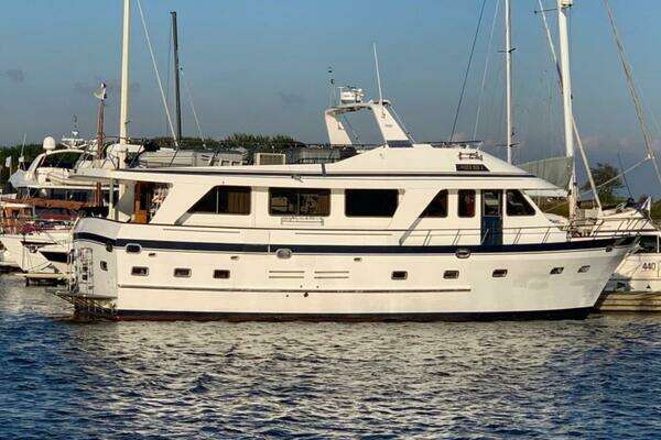 Photo of the 1983 Sea Ranger MKII Pilothouse Flybridge Trawler