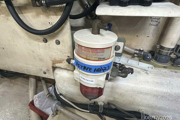37' Great Harbour generator Racor fuel filter