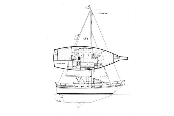 OVERBYTE 32ft Island Packet Yacht For Sale OVERBYTE 32ft Island Packet Yacht For Sale