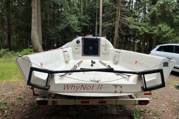 Transom with Rudders Removed