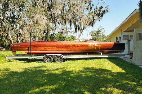 Photo of the 2024 Custom Treworgy Replica of 30’ Baby Bootlegger