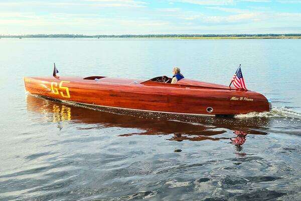 Photo of the 2024 Custom Treworgy Replica of 30’ Baby Bootlegger