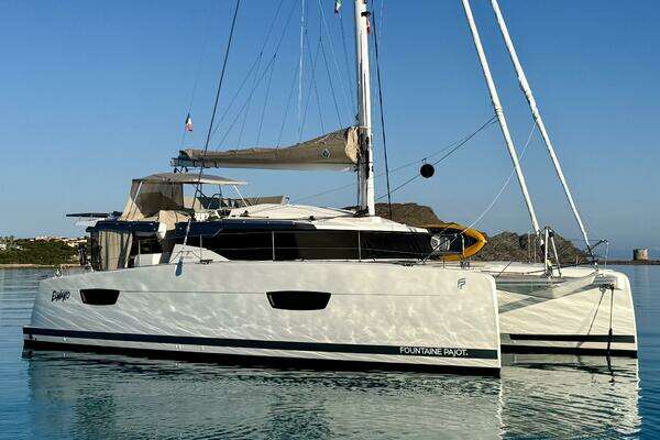 44-ft-Fountaine Pajot-2020-Elba 45 Maestro-Elmako-Loano in Liguria Italy yacht for sale