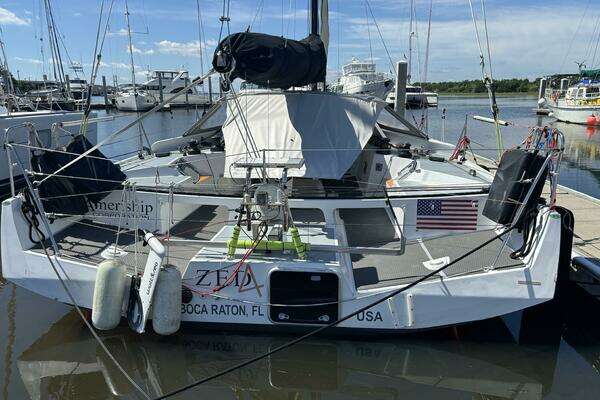 Photo of the 2009 Class 40 Akilaria RC2 offshore racing sailboat "Zed4"