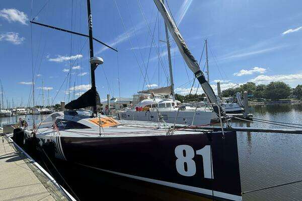 Photo of the 2009 Class 40 Akilaria RC2 offshore racing sailboat "Zed4"