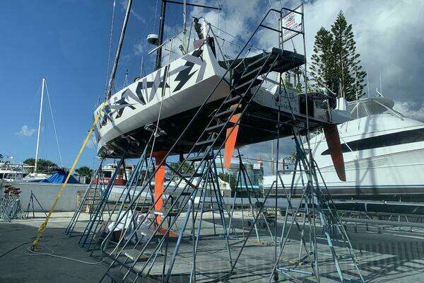 Photo of the 2009 Class 40 Akilaria RC2 offshore racing sailboat "Zed4"