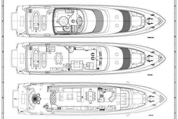 Horizon P110 Tri-Deck Yacht For Sale