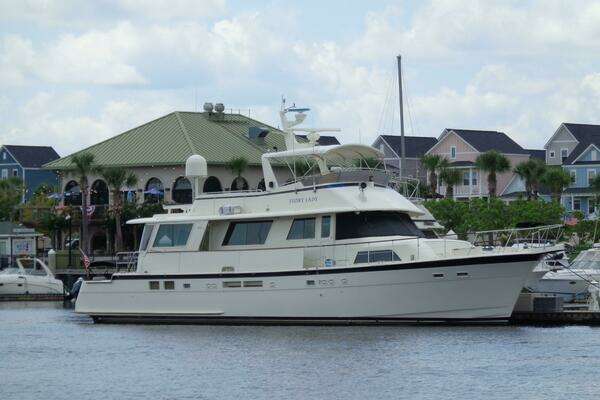 Photo of the 1987 Hatteras 70 Cockpit Motor Yacht "Ivory Lady"