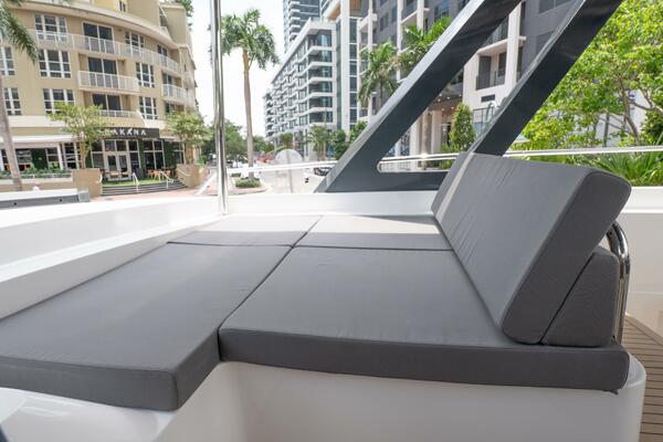 Alva OE 54 Flybridge Lounge Area On Starboard